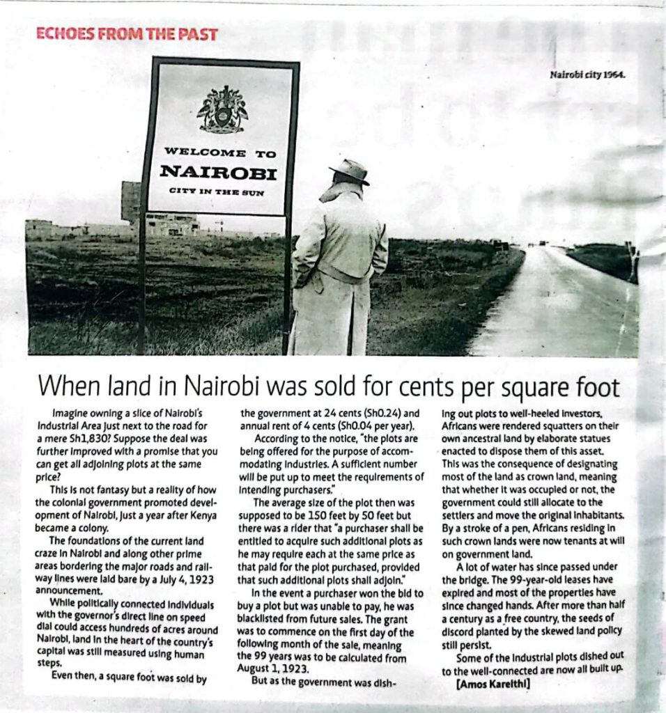 Perspective of Nairobi’s Urban Planning in Relation to Konza Environs